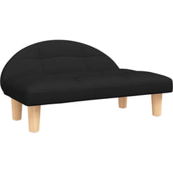 Lit pour chien noir 70x52x30 cm tissu Vidaxl