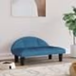 vidaXL Lit pour chien bleu 70x52x30 cm velours