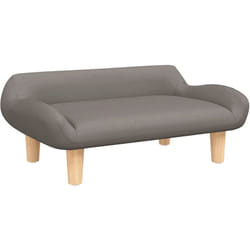Lit pour chien taupe 70x40x24 cm tissu Vidaxl