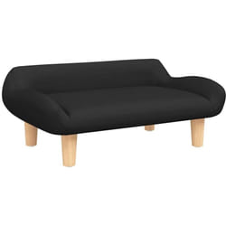 Lit pour chien noir 70x40x24 cm tissu Vidaxl