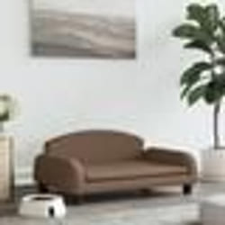 vidaXL Lit pour chien marron 70x45x30 cm tissu