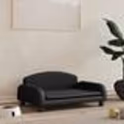 vidaXL Lit pour chien noir 70x45x30 cm similicuir