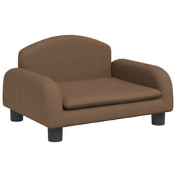 Lit pour chien marron 50x40x30 cm tissu Vidaxl