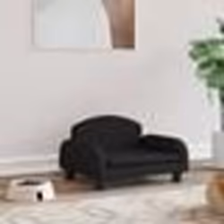 vidaXL Lit pour chien noir 50x40x30 cm tissu