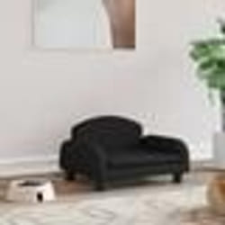 vidaXL Lit pour chien noir 50x40x30 cm tissu