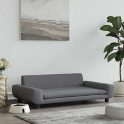 Lit pour chien gris foncé 100x54x33 cm velours Vidaxl