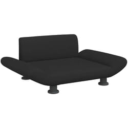 Lit pour chien noir 70x45x28 cm tissu Vidaxl