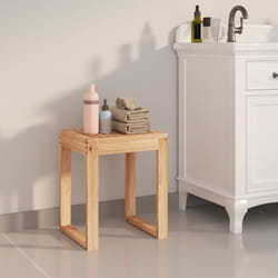 Vidaxl - Tabouret de salle de bain 40x30x46 cm Bois massif de noyer