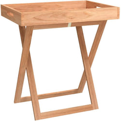 vidaXL Table à plateau pliante 52x36x56,5 cm Bois massif de noyer