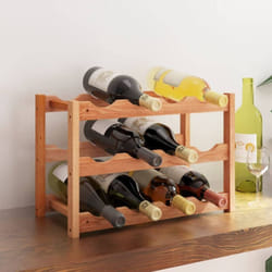 Vidaxl - Casier à vin pour 12 bouteilles Bois massif de noyer