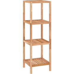Vidaxl - tagère de salle de bain 36x36x112 cm Bois massif de noyer