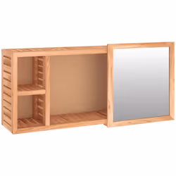 Ajoutez une touche d’aspect esthétiquement agréable avec cette armoire à miroir en bois, qui convient parfaitement à votre sa ...