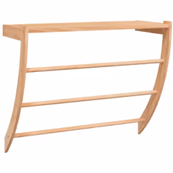 Maximisez l'espace dans votre salle de bain tout en ajoutant un look rustique avec ce porte-serviettes en bois ! Bois de noye ...
