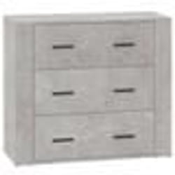 vidaXL Buffet Gris béton 80x33x70 cm Bois d'ingénierie
