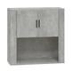 vidaXL Armoire murale Gris béton 80x33x80 cm Bois d'ingénierie