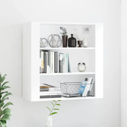 vidaXL Armoire murale Blanc 80x33x80 cm Bois d'ingénierie