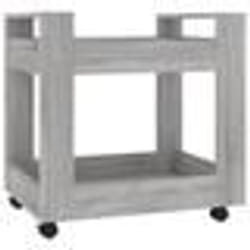 vidaXL Chariot de bureau Sonoma gris 60x45x60 cm Bois d'ingénierie