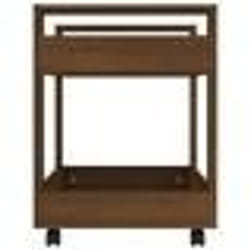 vidaXL Chariot de bureau Chêne marron 60x45x60 cm Bois d'ingénierie