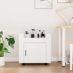 Vidaxl - Chariot de bureau Blanc 60x45x60 cm Bois d'ingénierie