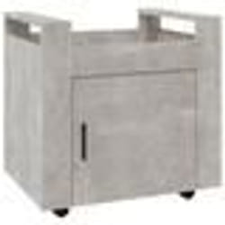 vidaXL Chariot de bureau Gris béton 60x45x60 cm Bois d'ingénierie