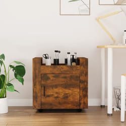Vidaxl - Chariot de bureau Chêne fumé 60x45x60 cm Bois d'ingénierie