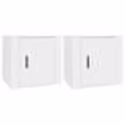 vidaXL Tables de chevet 2 pcs Blanc 50x39x47 cm