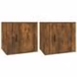 vidaXL Tables de chevet 2 pcs Chêne fumé 50x39x47 cm