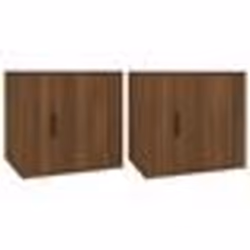 vidaXL Tables de chevet 2 pcs Chêne marron 50x39x47 cm