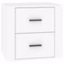 vidaXL Table de chevet Blanc 50x39x47 cm