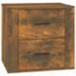 vidaXL Table de chevet Chêne fumé 50x39x47 cm