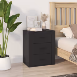 VidaXL 816713 Table de nuit et table de chevet Noir
