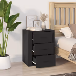 VidaXL 816713 Table de nuit et table de chevet Noir