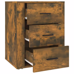 VidaXL 816717 Table de nuit et table de chevet Chêne - Vue supplémentaire 7