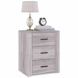 VidaXL 816718 Table de nuit et table de chevet Chêne - Vue supplémentaire 4