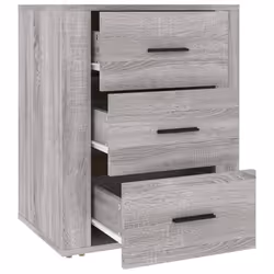 VidaXL 816718 Table de nuit et table de chevet Chêne - Vue supplémentaire 7