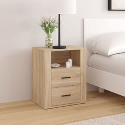 vidaXL Table de chevet Chêne sonoma 50x36x60 cm Bois d'ingénierie