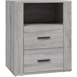 Table de chevet Sonoma gris 50x36x60 cm Bois d'ingénierie Vidaxl