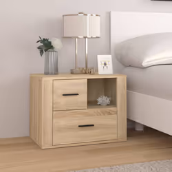 VidaXL 816739 Table de nuit et table de chevet Chêne