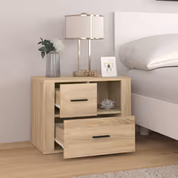VidaXL 816739 Table de nuit et table de chevet Chêne