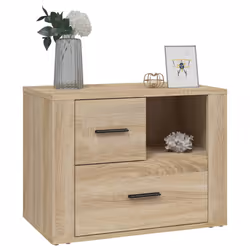 VidaXL 816739 Table de nuit et table de chevet Chêne - Vue supplémentaire 4