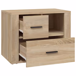 VidaXL 816739 Table de nuit et table de chevet Chêne - Vue supplémentaire 7