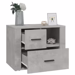 VidaXL 816740 Table de nuit et table de chevet Couleur du béton - Vue supplémentaire 5