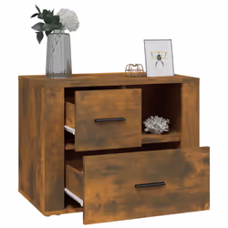 VidaXL 816741 Table de nuit et table de chevet Chêne - Vue supplémentaire 5