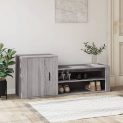 Vidaxl - Armoire à chaussures Sonoma gris 130x35x54 cm Bois d'ingénierie