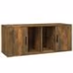 vidaXL Meuble TV Chêne fumé 100x35x40 cm Bois d'ingénierie