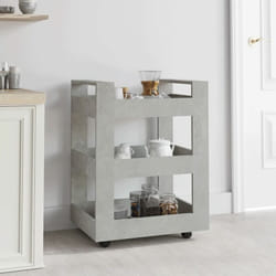 Vidaxl - Chariot de cuisine Gris béton 60x45x80 cm Bois d'ingénierie