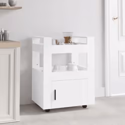 Avec ce chariot de cuisine spacieux, vous pouvez facilement ranger les débris pour que votre cuisine soit bien rangée en un i ...