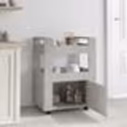 vidaXL Chariot de cuisine Gris béton 60x45x80 cm Bois d'ingénierie