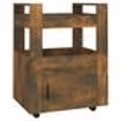 vidaXL Chariot de cuisine Chêne fumé 60x45x80 cm Bois d'ingénierie