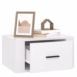 VidaXL 816845 Table de nuit et table de chevet Blanc - Vue supplémentaire 5